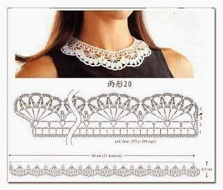 crochet collar pattern: