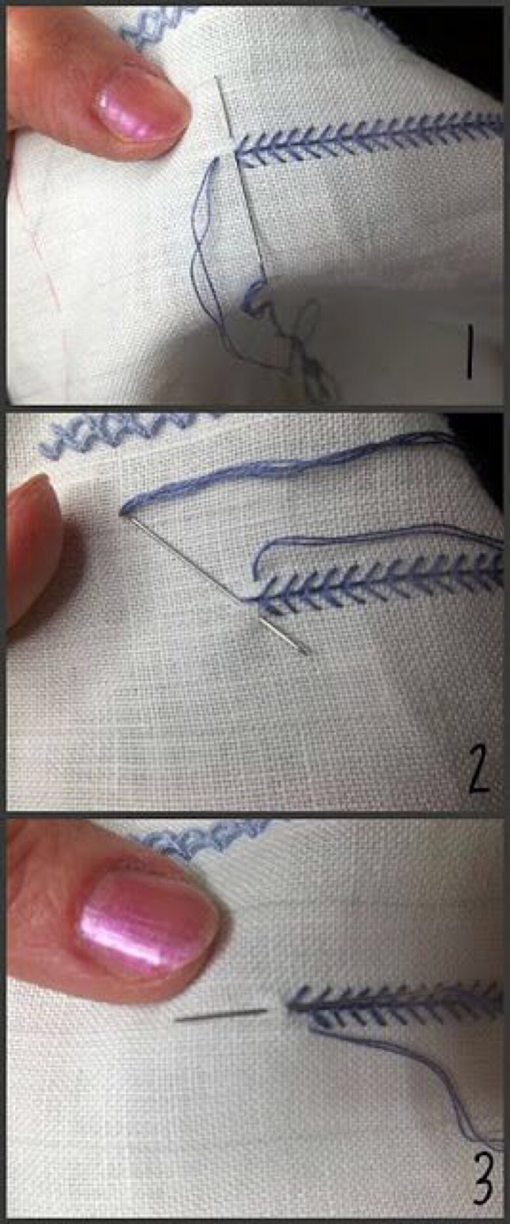手缝床单针法图片