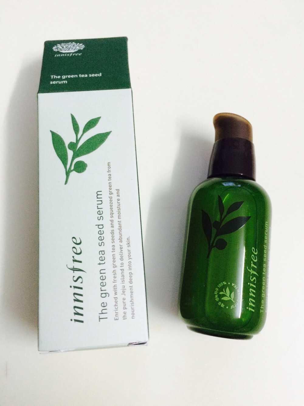 innisfree悦诗风吟绿茶籽保湿肌底液绿茶精华 小绿瓶 韩国购入22000₩