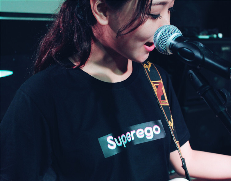 SUPEREGO 15SS BOX TEE BLK 三色迷幻重叠LOGO 经典box logo短tee