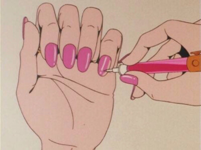 韩系少女涂鸦儿童画，复古，趣味，怀旧，粉红，头像壁纸