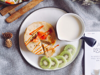 豆渣饼 花生豆浆