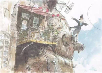 美哭了！动画大师宫崎骏 40 年原画手稿.7、《哈尔的移动城堡》
世界那么大，人生那么长，总会有那么一个人，想让你要温柔对待。