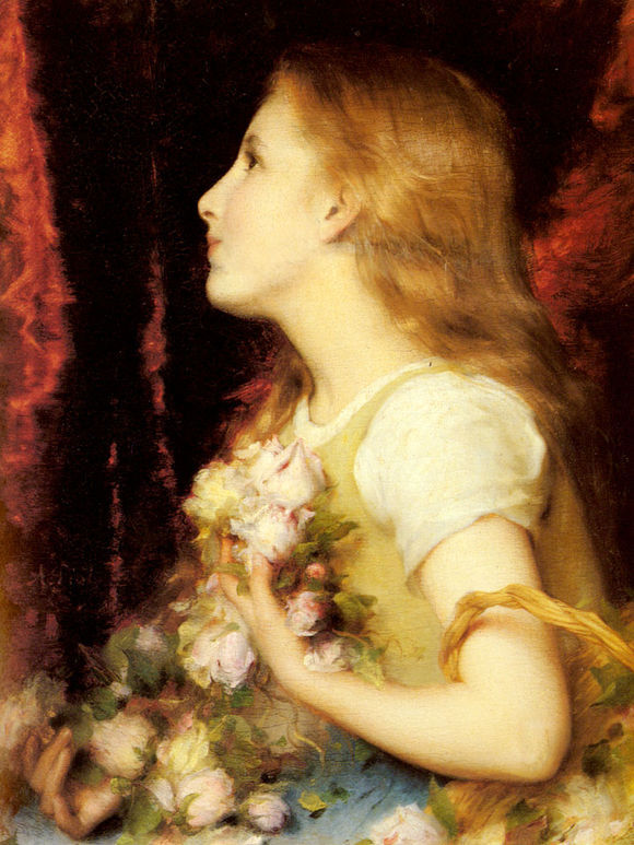 Etienne Adolphe Piot (艾蒂安·阿道夫) 花篮女孩