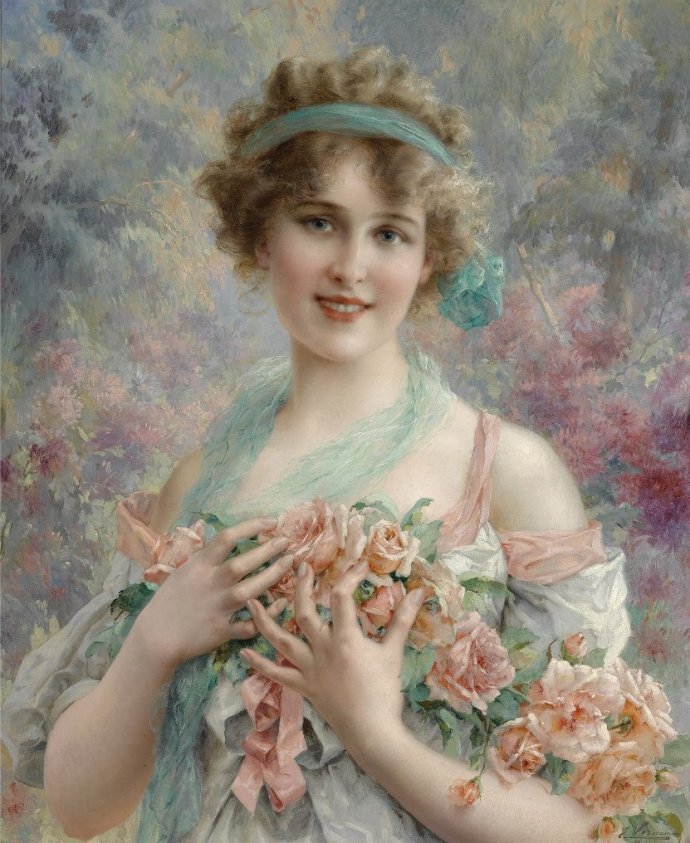 法国 Emile Vernon 油画