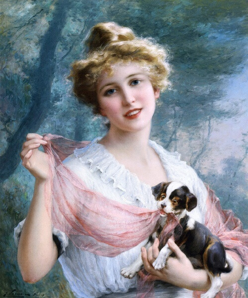 法国 Emile Vernon 油画