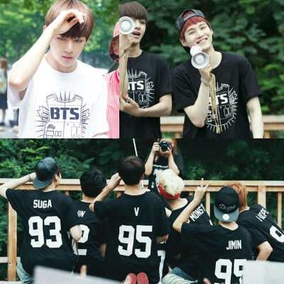 夏装新款BTS防弹少年团Bangtan Boys同款周边男女短袖应援衣服T恤