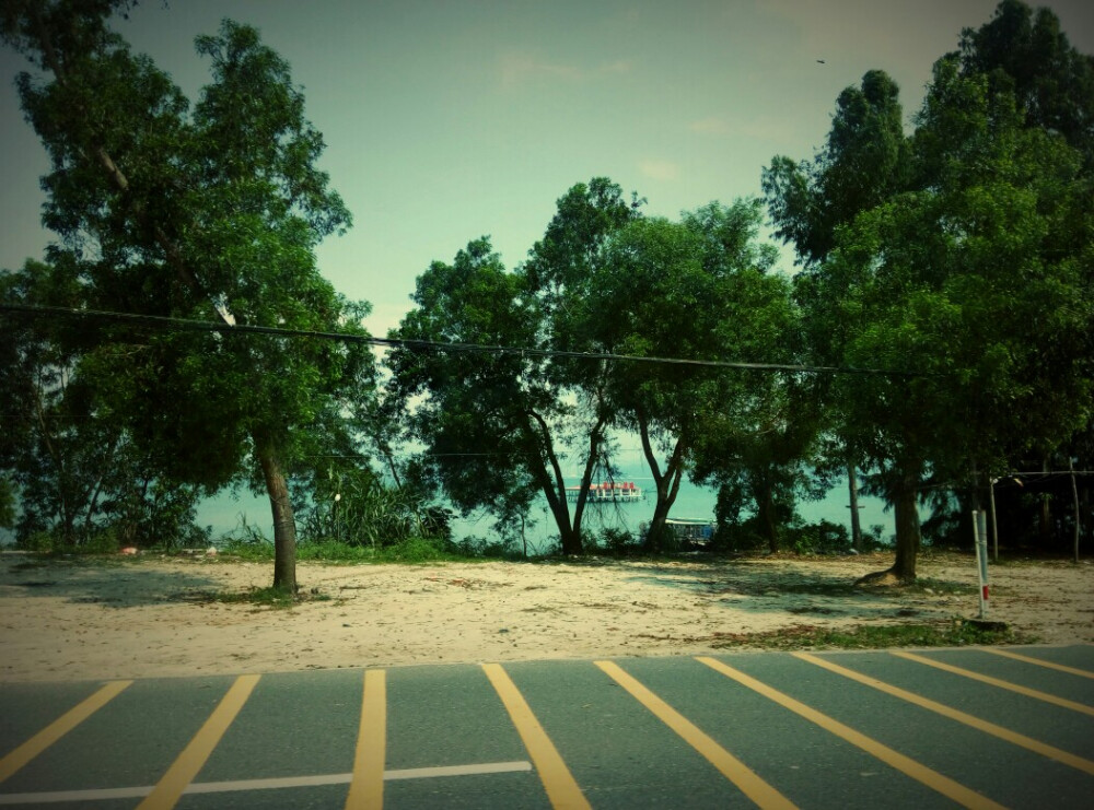 回程路 惠州的大海