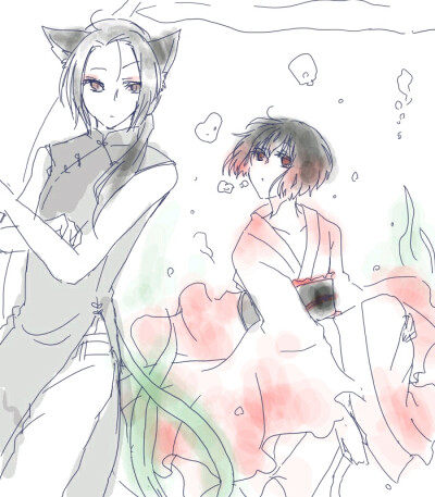 王耀 猫耳耀 本田菊 极东组 黑塔利亚 图转侵删