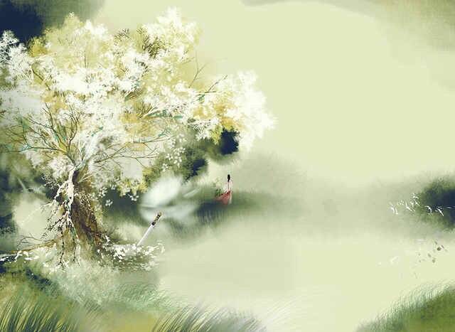 吟一生白首死生契阔，搏一场十里沙堤不为家国，只为这一生萧瑟一夜斑驳落墨。
