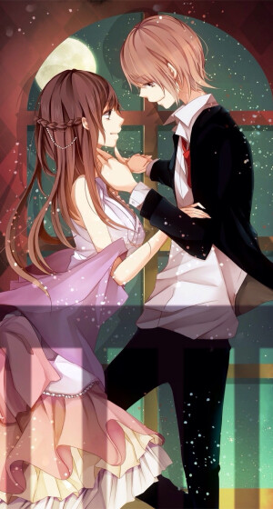 动漫 壁纸 插画 二次元 同人  情侣【侵删】