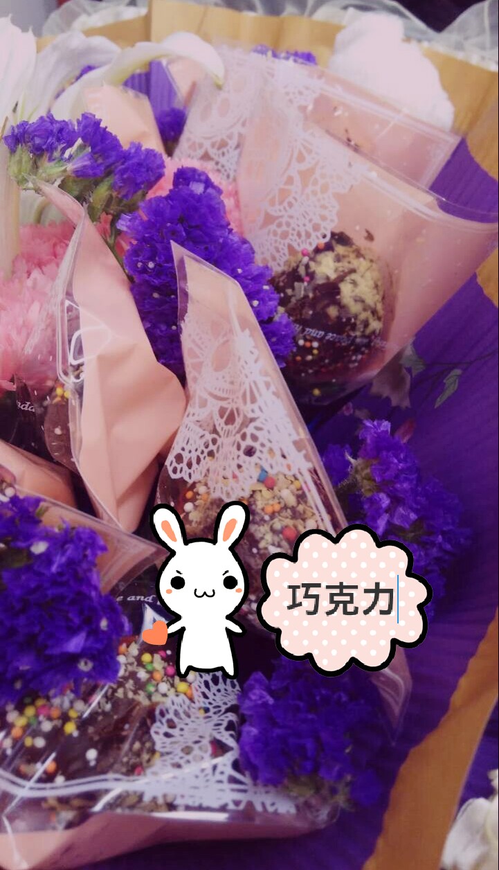 diy巧克力鲜花花束