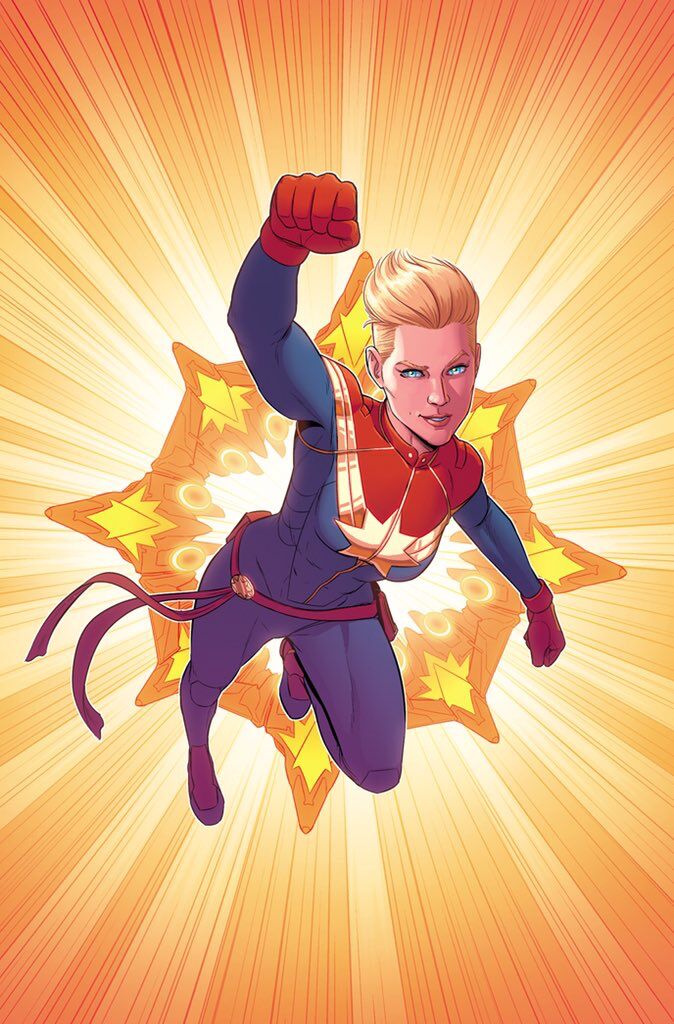 Captain Marvel variant cover by Jamie McKelvie