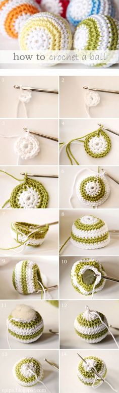 how to crochet a ball, perfect tutorial!