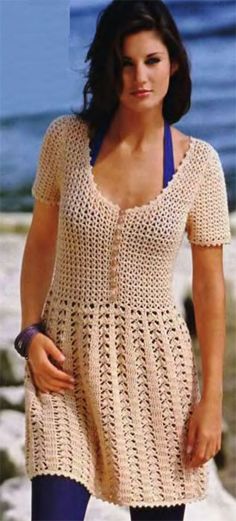 Powder Color Dress free crochet graph pattern