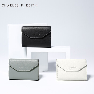 Charles Keith 短款钱包 CK610680396 简约风女式多卡位票夹