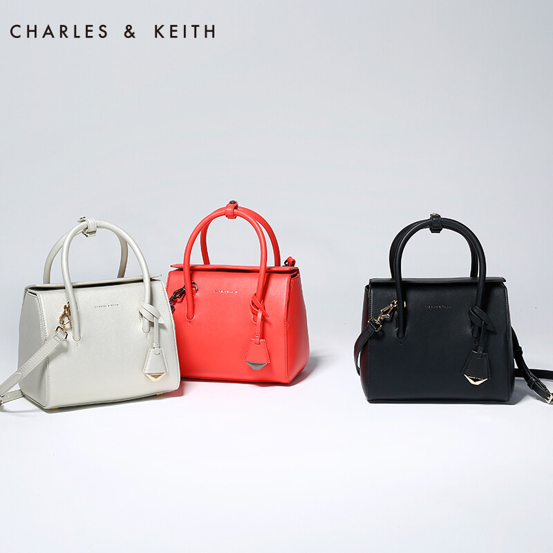 Charles Keith 单肩包 CK250780171 欧美风女包斜挎包手拎包