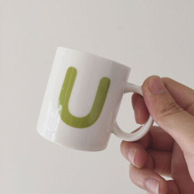 UPICK原品生活 创意陶瓷字母杯马克杯小茶杯