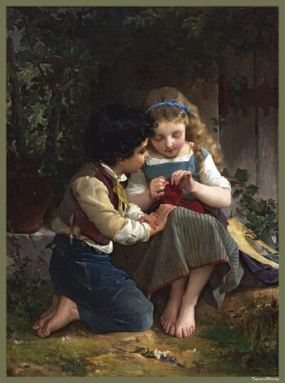 法国学院派画家Emile Munier (1840 - 1895)作品欣赏