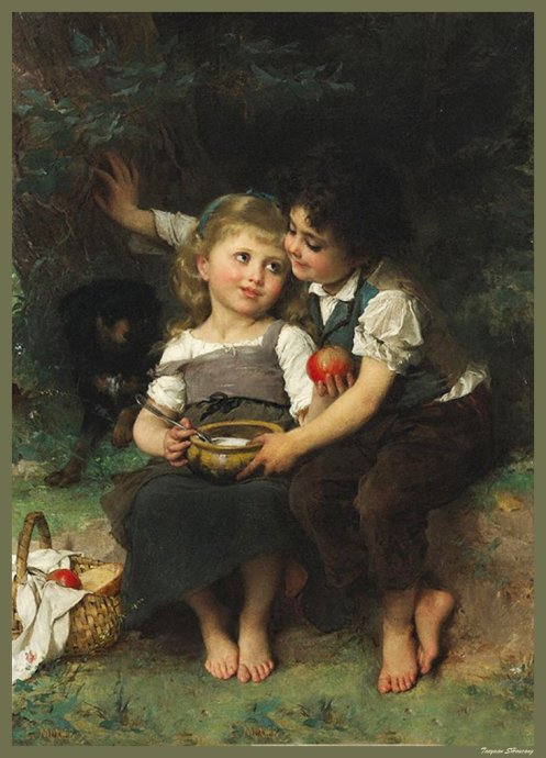 法国学院派画家Emile?Munier?(1840?-?1895)作品欣赏