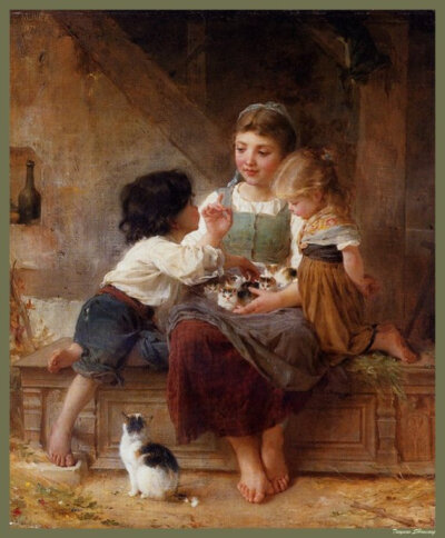 法国学院派画家Emile Munier (1840 - 1895)作品欣赏