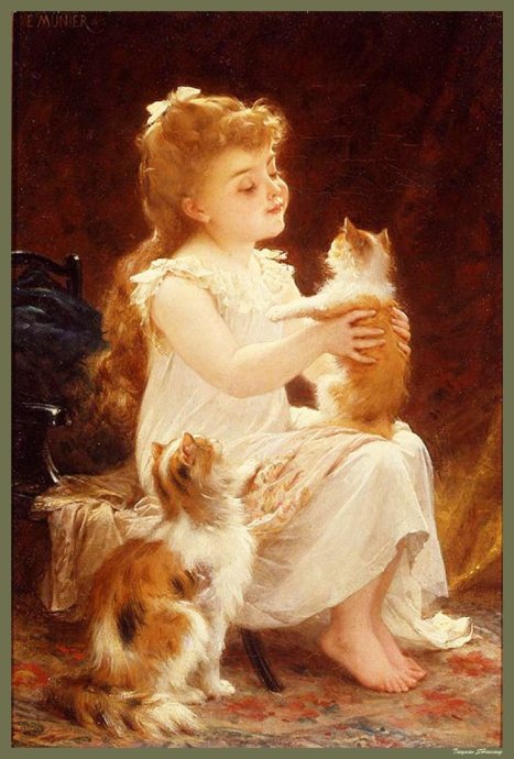 法国学院派画家Emile Munier (1840 - 1895)作品欣赏