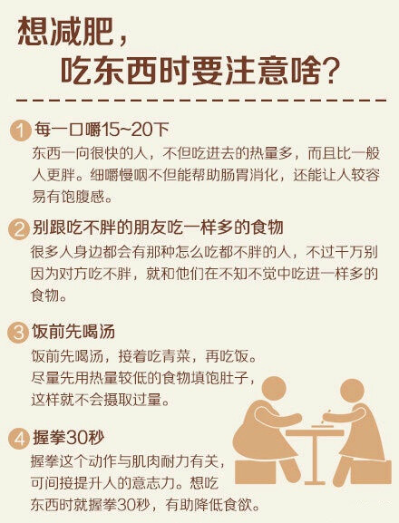 整理了一些有关减肥的知识与技巧，快看看吧！