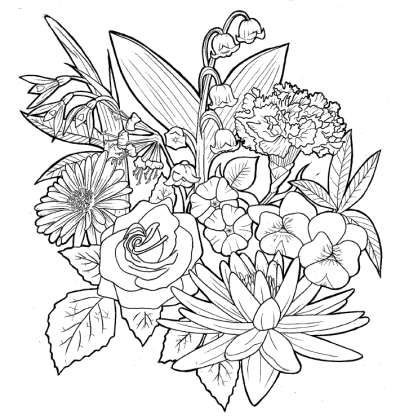 tattoo design 纹身手稿 设计图 手绘花朵 植物 玫瑰 树叶