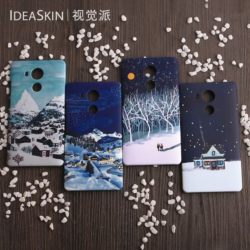 ideaskin 浮城华为Mate8手机壳荣耀6保护壳冬季冬天后壳风景蓝色