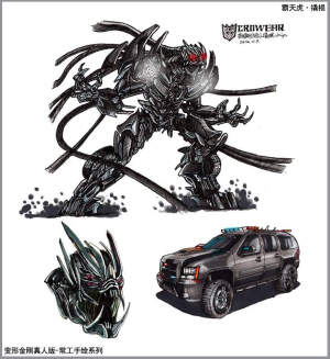 邯郸手绘 变形金刚真人版