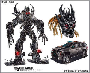 邯郸手绘 变形金刚真人版