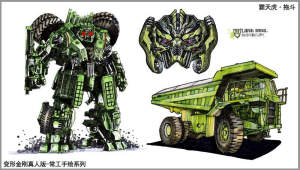 邯郸手绘 变形金刚真人版
