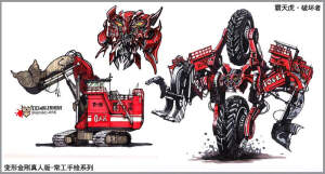 邯郸手绘 变形金刚真人版