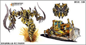 邯郸手绘 变形金刚真人版