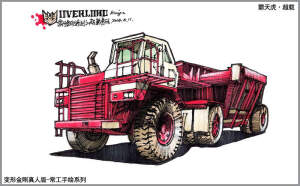 邯郸手绘 变形金刚真人版