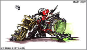 邯郸手绘 变形金刚真人版