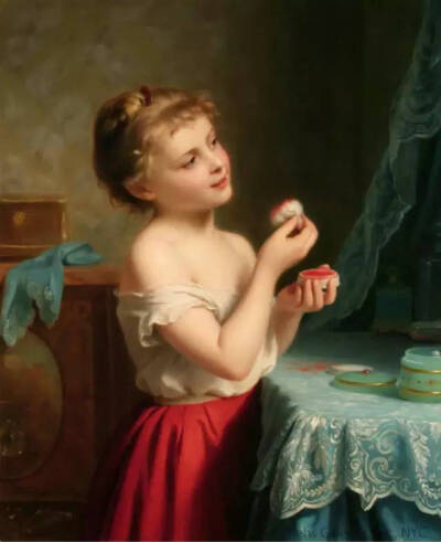 浪漫的农村孩子和美丽风景
世界著名画家Fritz Zuber-Buhler