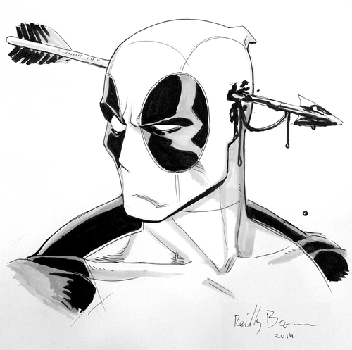 Deadpool by ReillyBrown 恩？怎么了 我头上有什么？