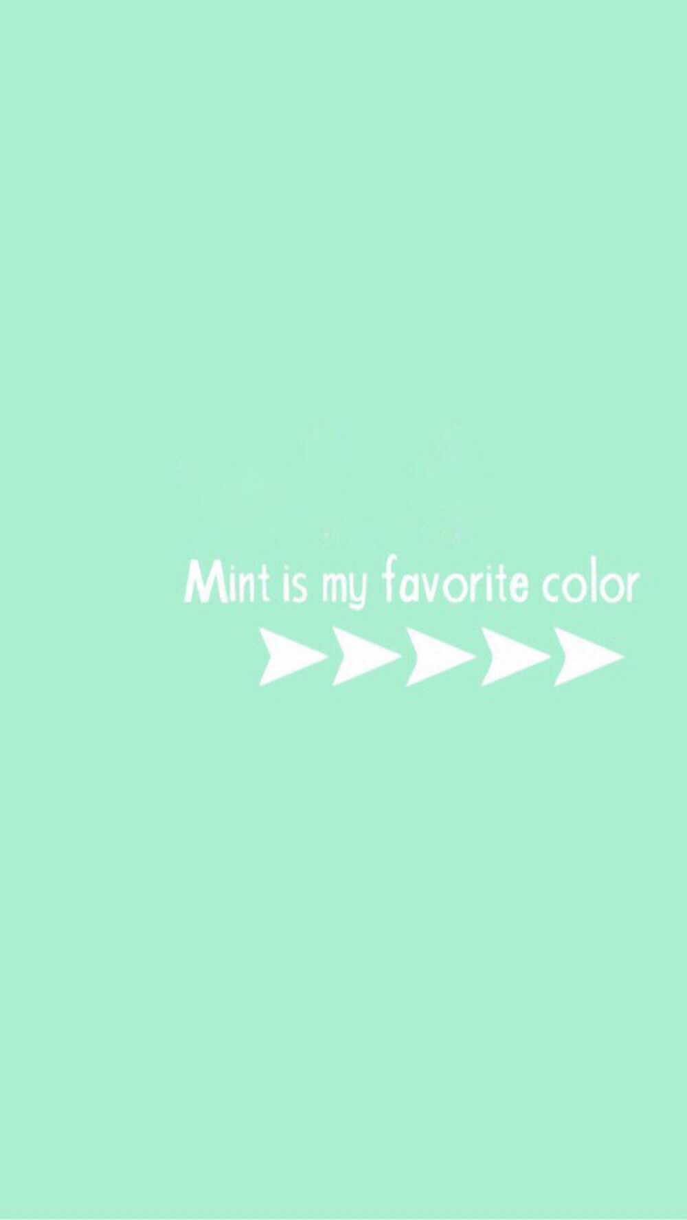 mint is my favorite color