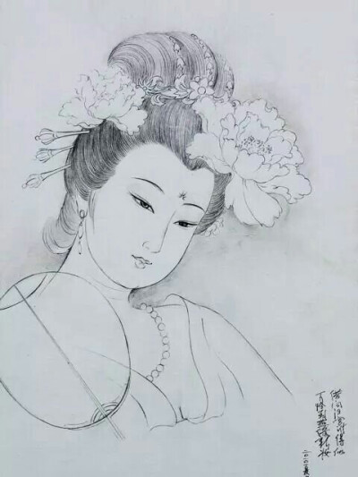 白描人物画