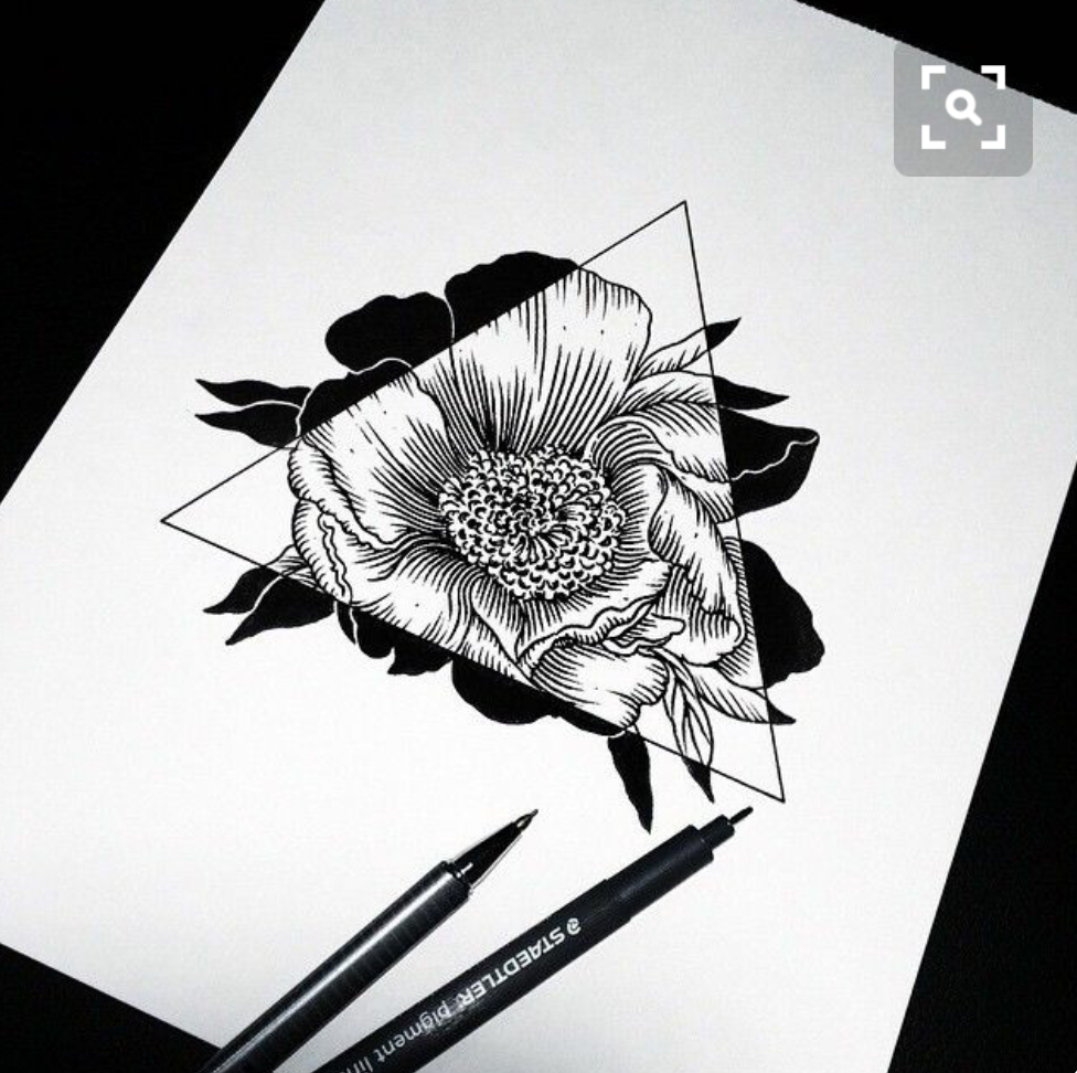 tattoo idea, art design 手绘，黑白，线稿，飞蛾，抽象，创意，纹身手稿，骷髅，月亮，点阵图，牡丹，植物，三角形，几何，繁花，莲花