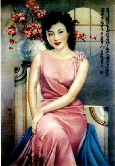 金梅生1902-1989生于上海，师从徐永清学习西画，1920年考入商务印书馆美术科专门从事月份牌的绘画，1930年成立了自己的画室，致力于创作月份牌画，近50年将毕生事业献给了中国商业艺术。他擅长画着中国戏装的美女。…