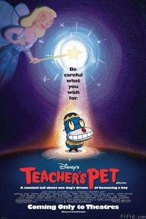 《酷狗上学记 Teacher's Pet》２００４年１月１６日，迪士尼电影版卡通，Disney Television Animation制作，TR（于影院上映），长篇剧情动画片。迪士尼TV动画《酷狗上学记（Teacher's Pet）》的电影版