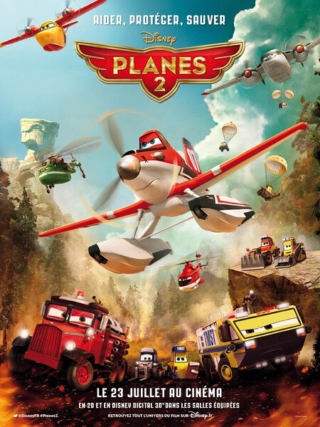 《飛機(jī)總動(dòng)員2：火線救援 Planes: Fire and Rescue》２０１４年７月１８日，迪士尼電影版卡通，DisneyToon Studios制作，TR（于影院上映），長篇?jiǎng)∏椋常膭?dòng)畫片。由迪士尼/皮克斯第７部３Ｄ動(dòng)畫《賽車總動(dòng)員》衍生劇情，系列第４部，飛機(jī)系列第２部