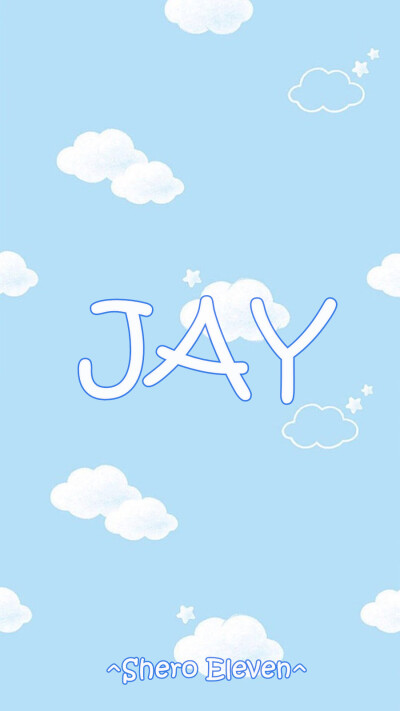 SheroEleven自制壁纸 原创壁纸 壁纸 蓝天 云朵 周杰伦 JAY