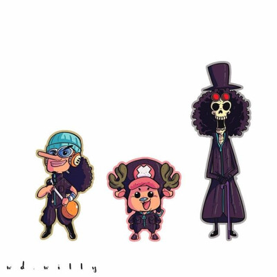 #Usopp-Chopper-Brook##ONE PIECE# cr: WD.WILLY