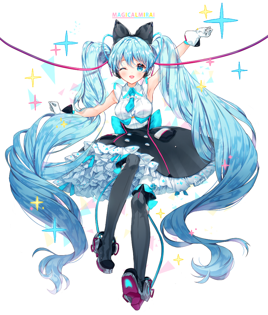 71沐湷搬运71二次元插画v家初音未来miku可爱pixiv作者id56828624