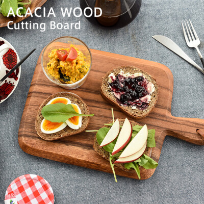 海外 ACACIA WOOD 实木 洋槐木 面包切板 水果垫板 在途