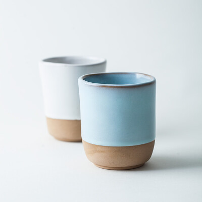 朵颐创意粗陶复古水杯早餐奶杯下午茶茶杯做旧直身功夫茶杯杯子