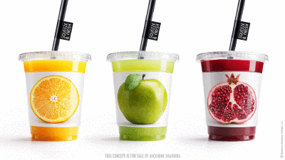 创意动态果汁包装设计